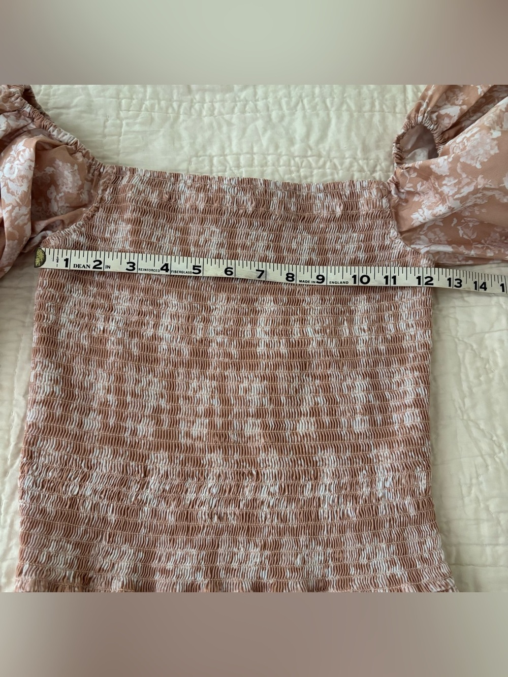 Caroline Constas Puffed sleeves Pink Floral Nora Top Size M (US 6-8) Designer - Picture 8 of 12